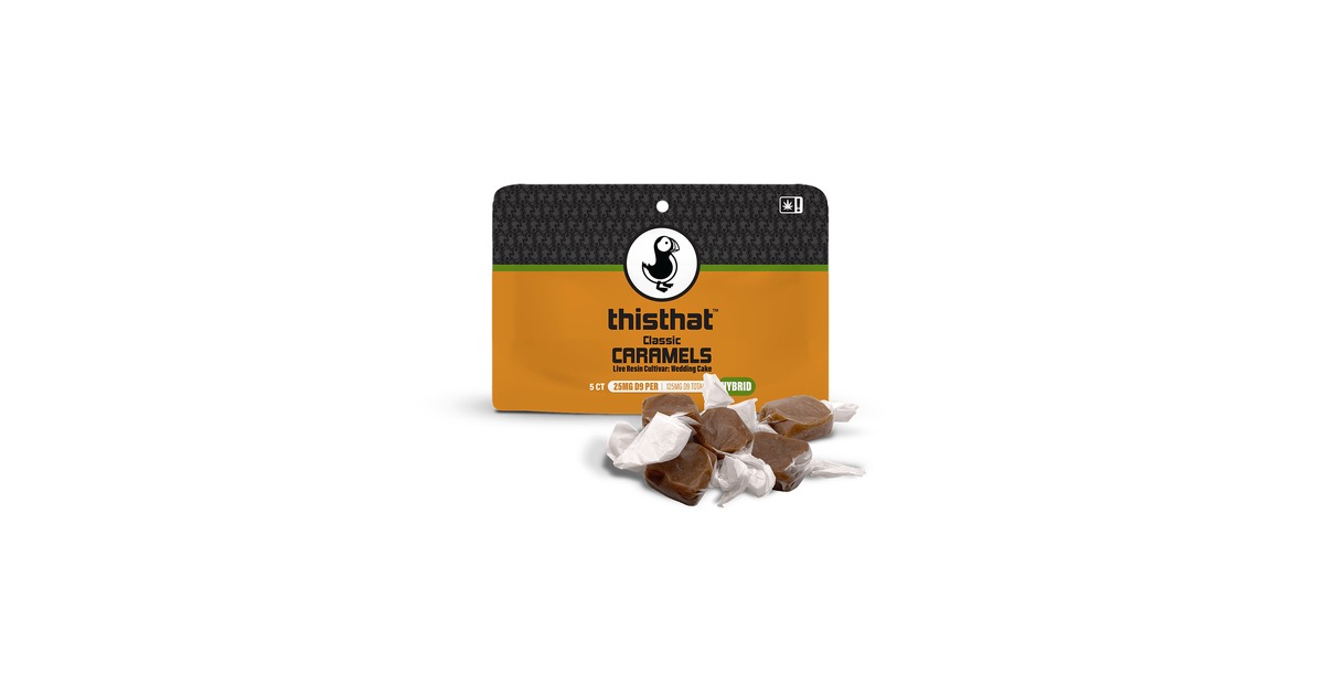 thisthat CBD D9 Caramels: Flavor, Dosage, and What to Expect
