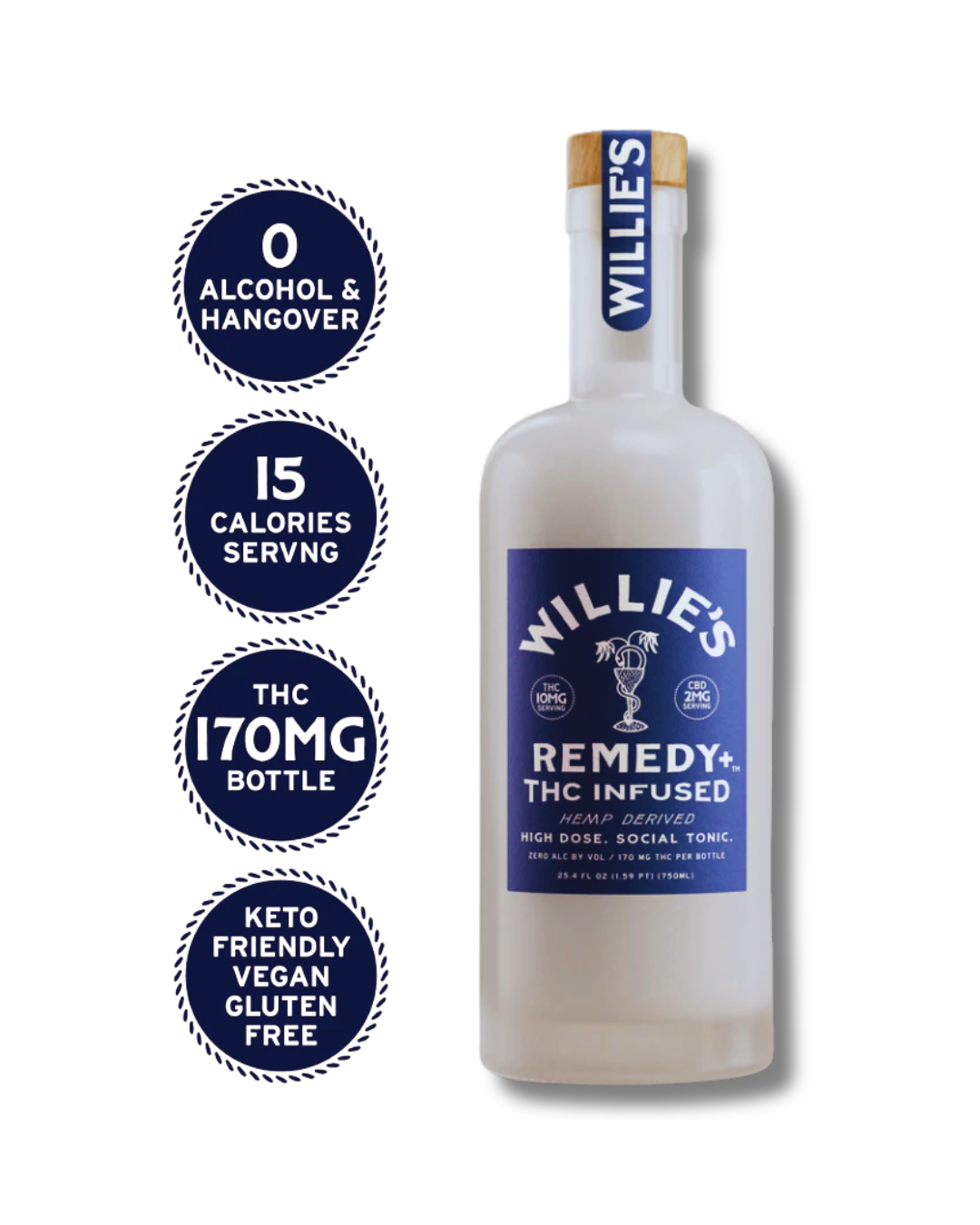 Willie's Remedy+ 10mg High Dose 750ml Bottle
