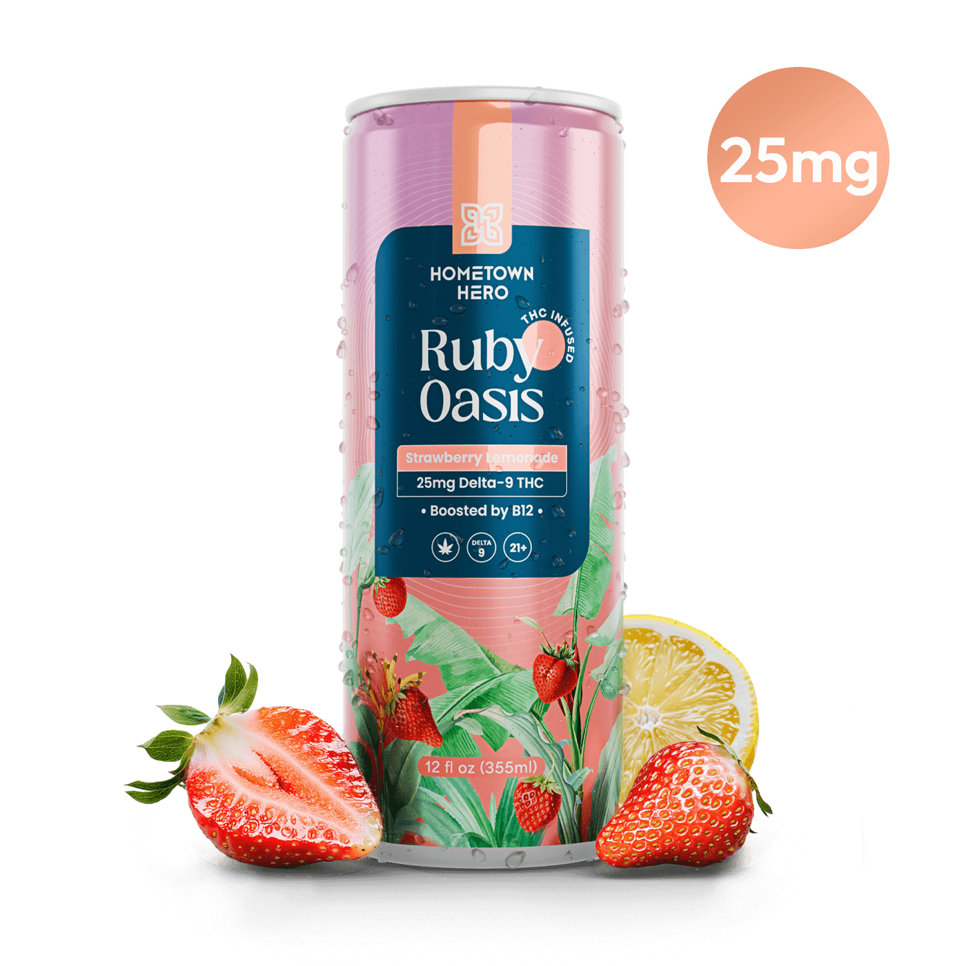 Ruby Oasis | 25mg THC Lemonade